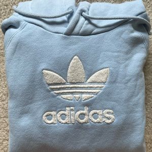 Adidas light blue hoodie